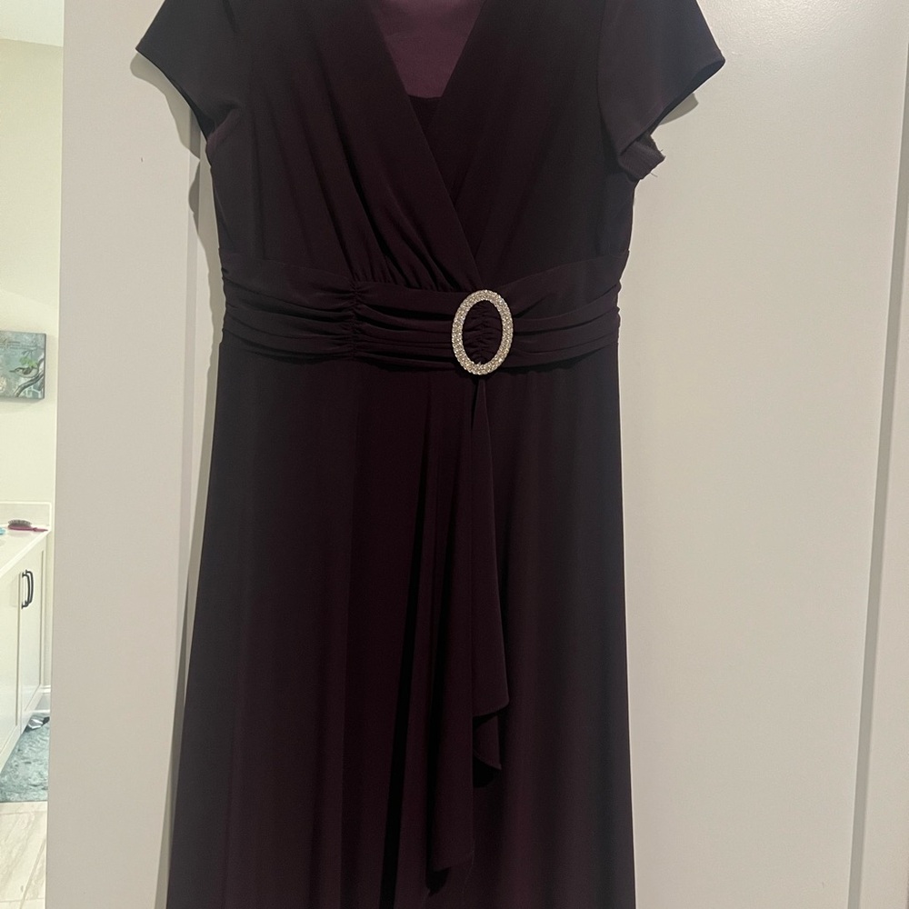 Cocktail dress eggplant color